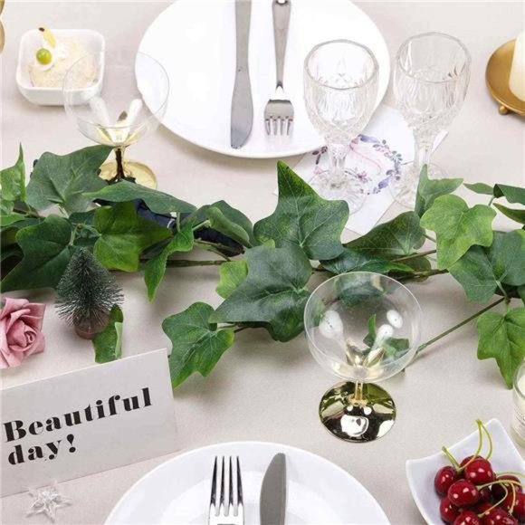 90 Ft 12 Pack Artificial Ivy Fake Vine Leaves - Picture 5 of 7